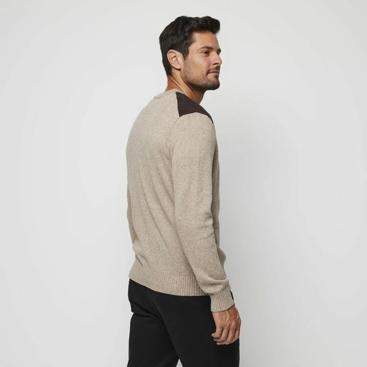 JC Lanyon Pike Fisherman Rib Knit Chestnut - Image 2