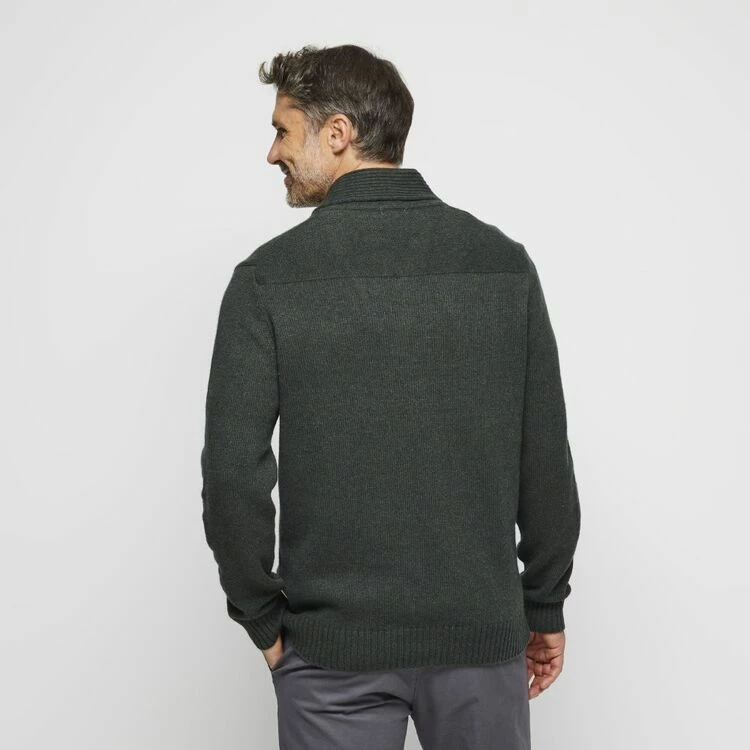 JC Lanyon Harding Shawl Neck Knit Forest - Image 3