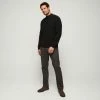 JC Lanyon Briggs Mock Turtle Neck Knit Black