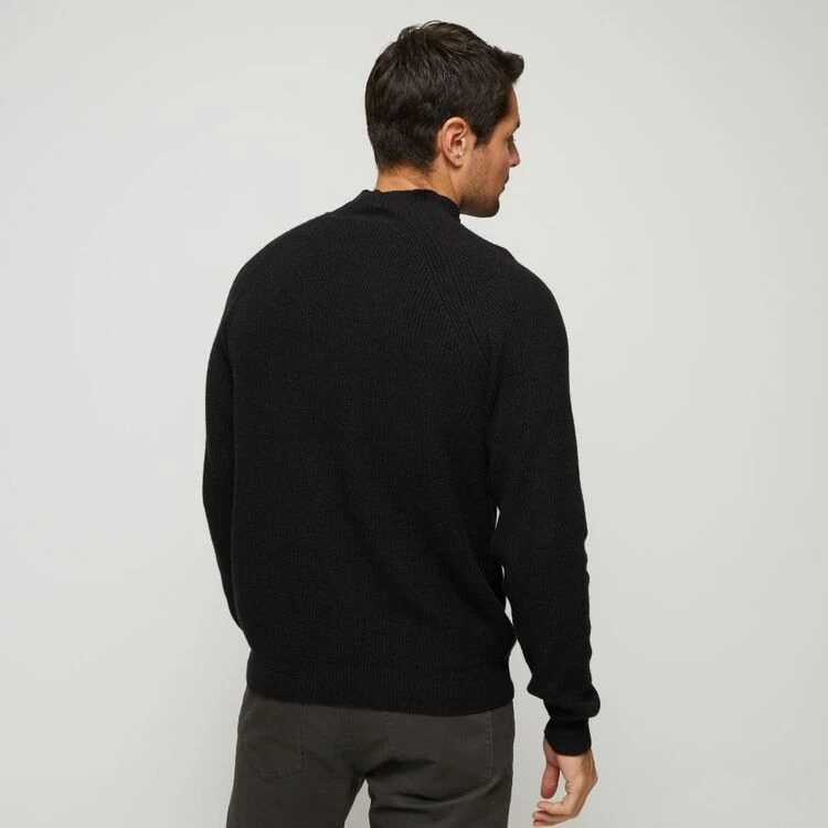 JC Lanyon Briggs Mock Turtle Neck Knit Black - Image 4