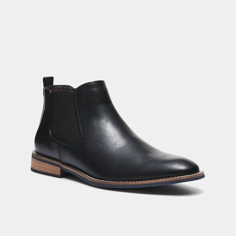 Bronson Miles Gusset Chelsea Boot Black - Image 3