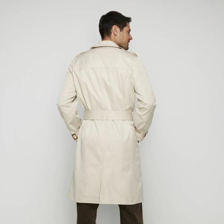JB Jayson Brunsdon Jayson Brunsdon 3/4 Trench Coat Beige - Image 8