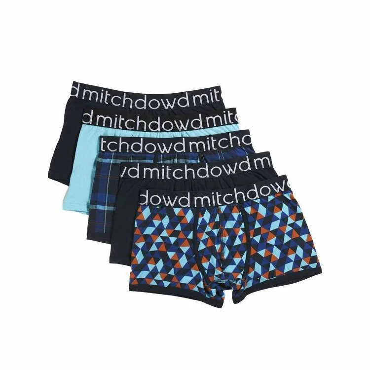 Mitch Dowd Everyday Geo Trunk 5 Pack Navy - Image 5