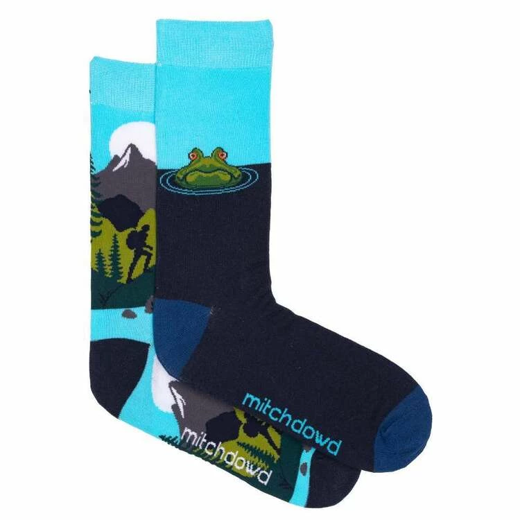 Mitch Dowd Outdoor Sock 2 Pack Blue 8 - 13 - Image 2