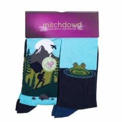 Mitch Dowd Outdoor Sock 2 Pack Blue 8 - 13