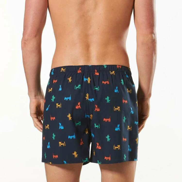 Mitch Dowd Dog Gone Bad Bamboo Woven Boxer Navy