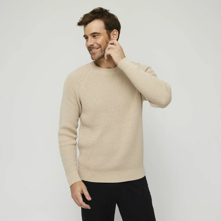Brooksfield Crew Neck Knit Sweater Fog XX Large - Image 2