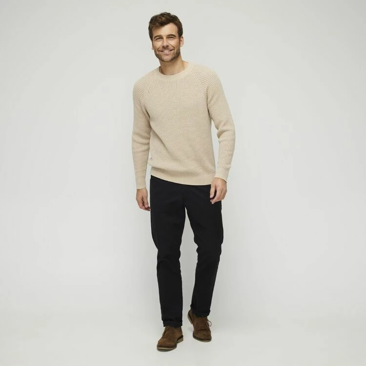 Brooksfield Crew Neck Knit Sweater Fog XX Large