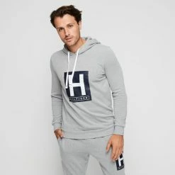 Tommy Hilfiger Fleece Hoodie Heather Grey