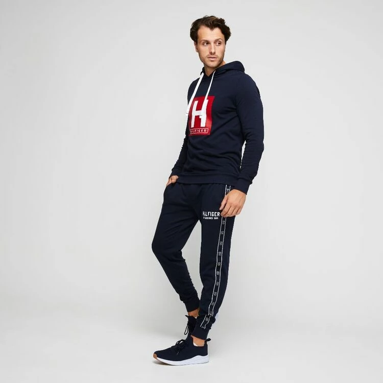 Tommy Hilfiger Fleece Hoodie Dark Navy - Image 4