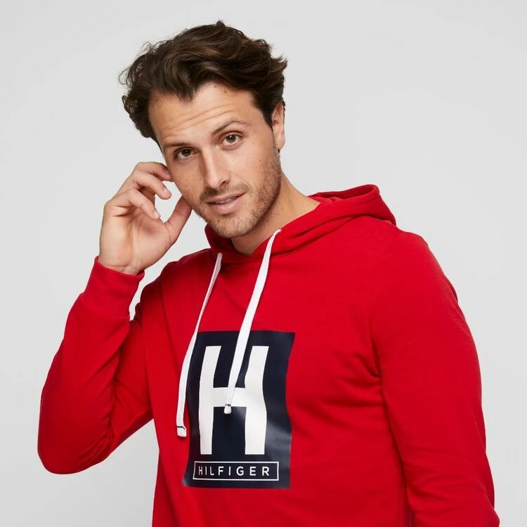 Tommy Hilfiger Fleece Hoodie Mahogany Large