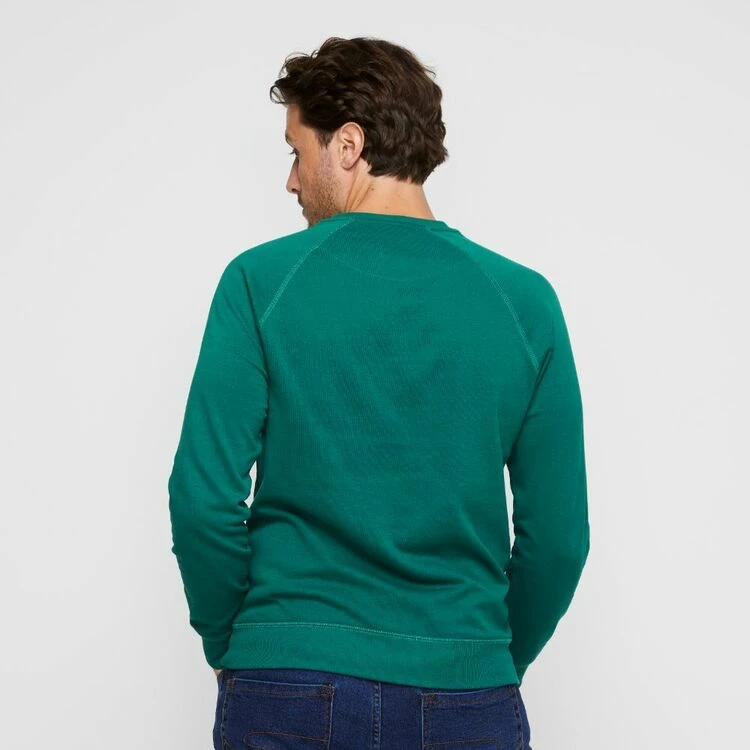 Tommy Hilfiger Fleece Crew Hunter Green - Image 3