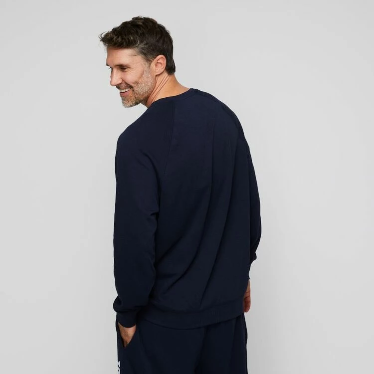 Tommy Hilfiger Fleece Crew Dark Navy - Image 3