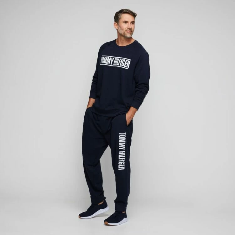 Tommy Hilfiger Fleece Crew Dark Navy - Image 4