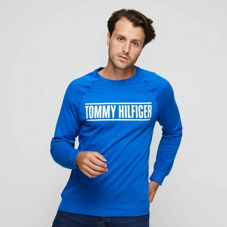 Tommy Hilfiger Fleece Crew China Blue Large - Image 2