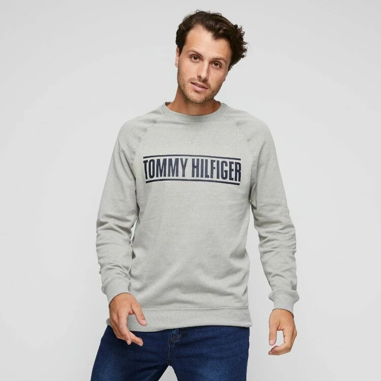 Tommy Hilfiger Fleece Crew Heather Grey - Image 2