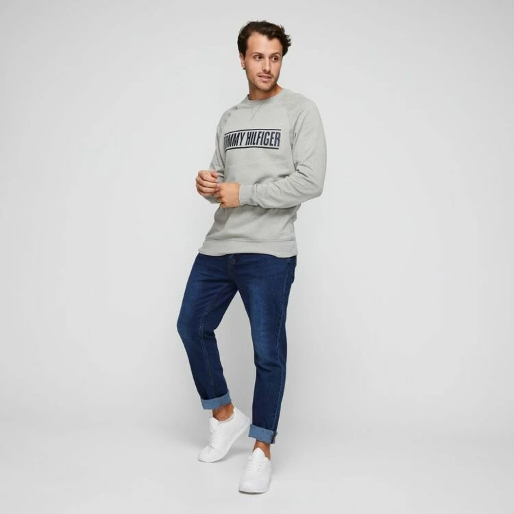 Tommy Hilfiger Fleece Crew Heather Grey - Image 4