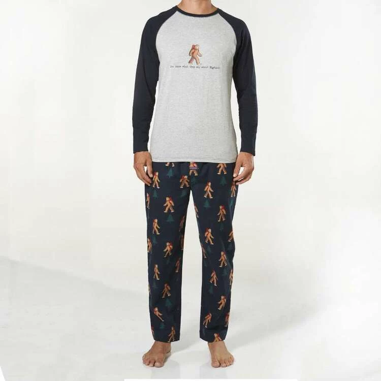 Mitch Dowd Flannel PJ Set Bigfoot Navy - Image 4