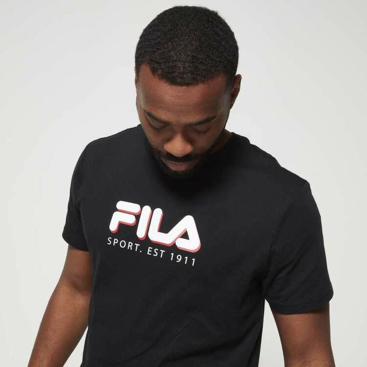 FILA Ethan Jersey Tee + Short Black - Image 2