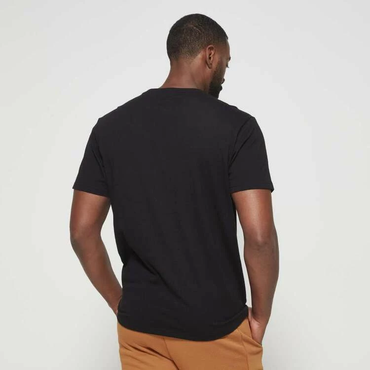 FILA Ryan Logo Jersey Tee Black - Image 2