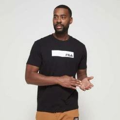 FILA Ryan Logo Jersey Tee Black