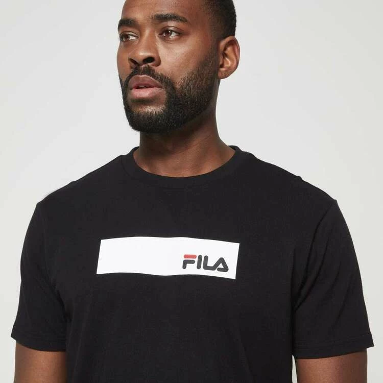 FILA Ryan Logo Jersey Tee Black - Image 3