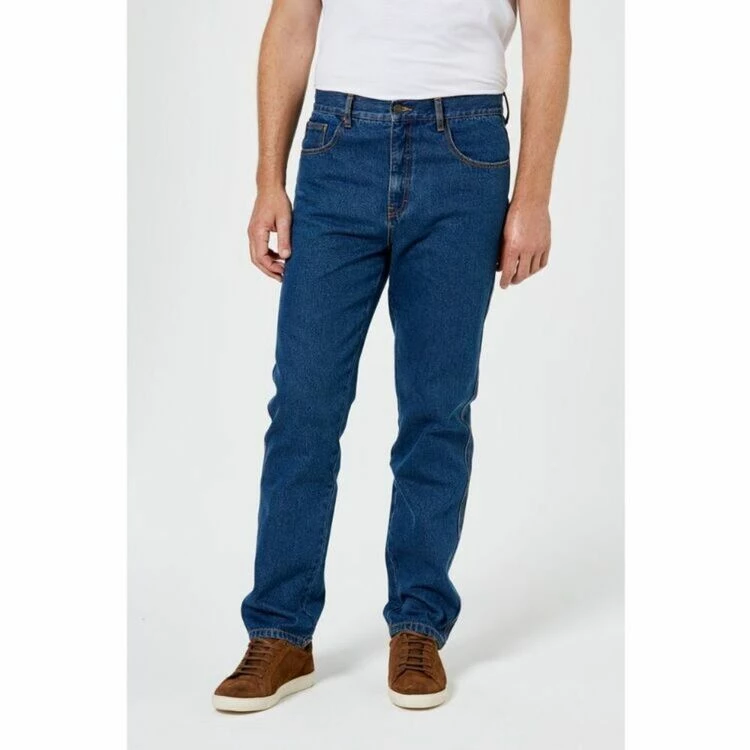 Bullshead Men's Classic Stonewash Regular Leg Denim Jeans Stonewash - Image 4