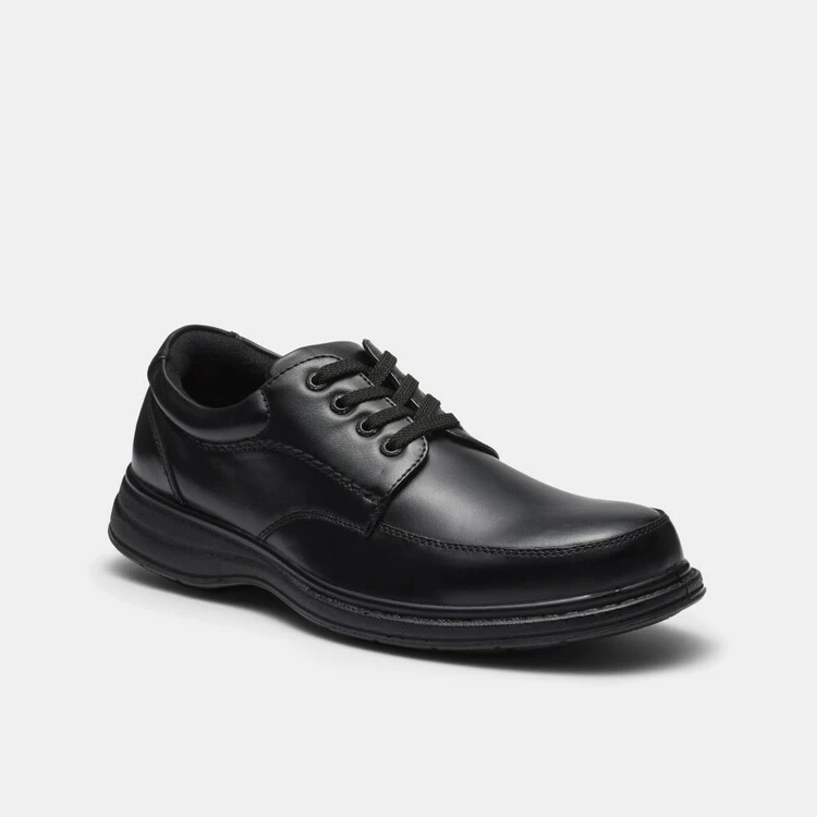 Hush Puppies Tristan Traditional Lace Up Leather Shoes Black