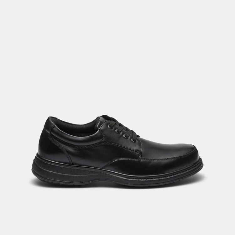 Hush Puppies Tristan Traditional Lace Up Leather Shoes Black - Image 4