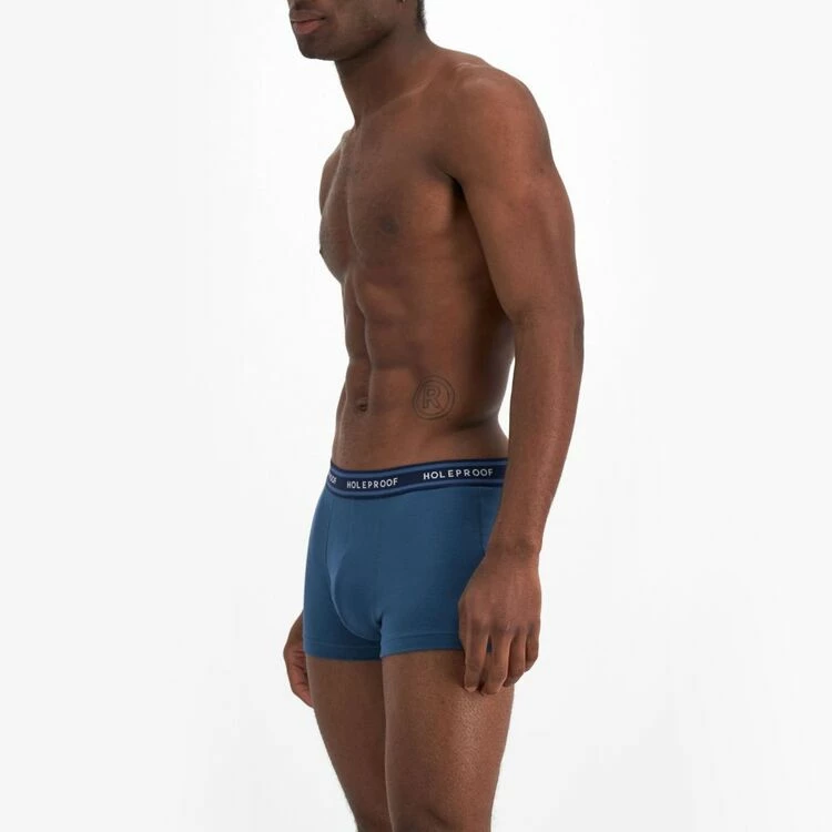 Holeproof 4 Pack Stretch Trunk Blue & Black - Image 4