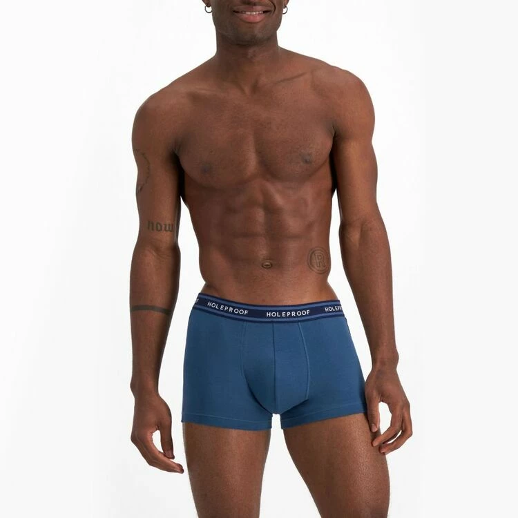 Holeproof 4 Pack Stretch Trunk Blue & Black - Image 5