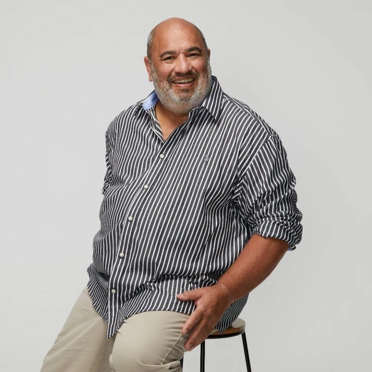 U.S. Polo Assn. Big Men's Stripe Cotton Long Sleeve Shirt Black - Image 5