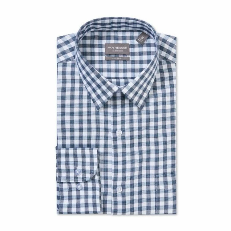 Van Heusen Classic Fit Twill Check Long Sleeve Shirt - Image 3