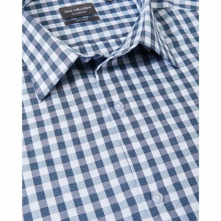 Van Heusen Classic Fit Twill Check Long Sleeve Shirt