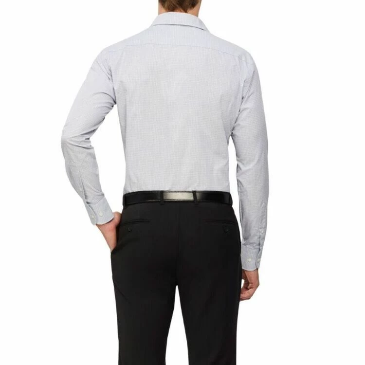 Van Heusen Tailored Fit Check Long Sleeve Shirt Vintage 46 / 90 - Image 2