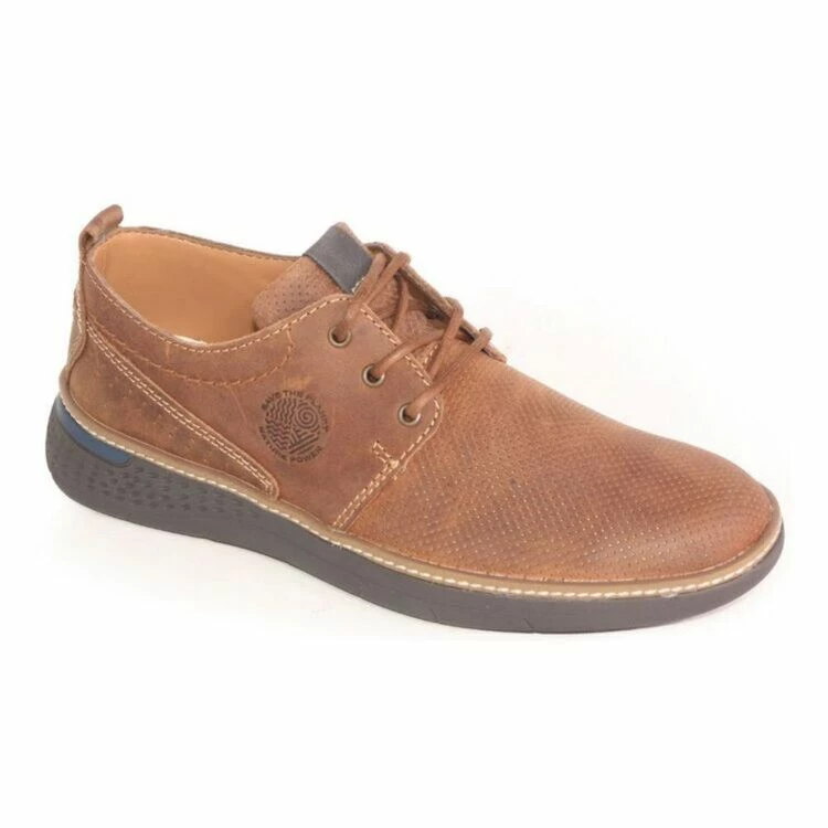 Slatters Jaxon Casual Lace Up Earth