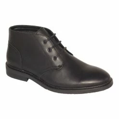 Slatters Men's Gorge Lace Up Desert Boot Black