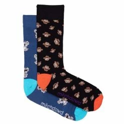 Mitch Dowd Bamboo Animals Sock 2 Pack Multicoloured 8 - 13
