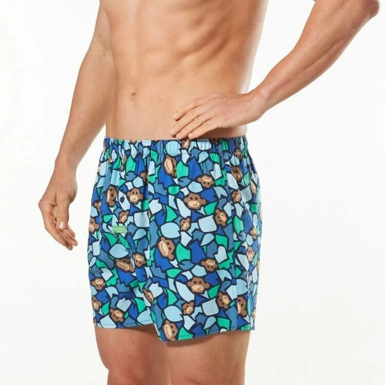 Mitch Dowd Monkey Face Bamboo Blend Printed Boxer Multicoloured - Image 2