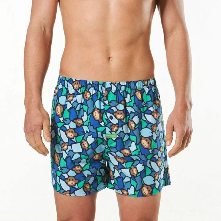 Mitch Dowd Monkey Face Bamboo Blend Printed Boxer Multicoloured - Image 3
