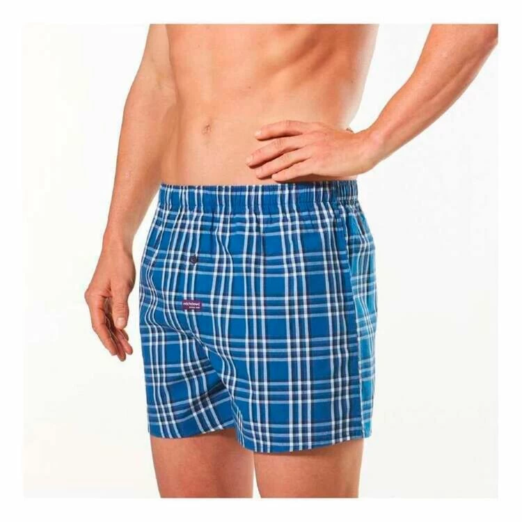Mitch Dowd Checks Boxer 3 Pack Multicoloured & Blue - Image 7