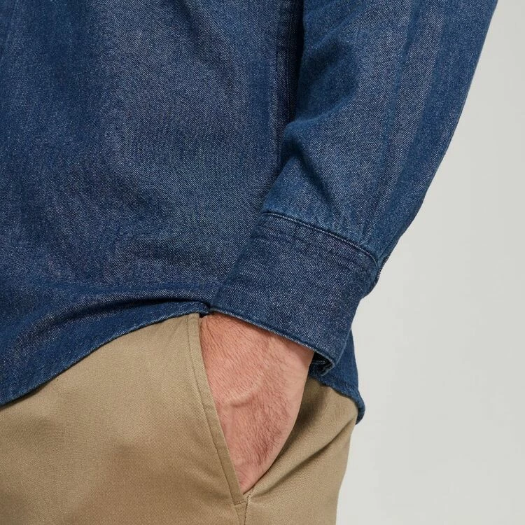 Lee Cooper Men's Denim Long Sleeve Shirt Denim