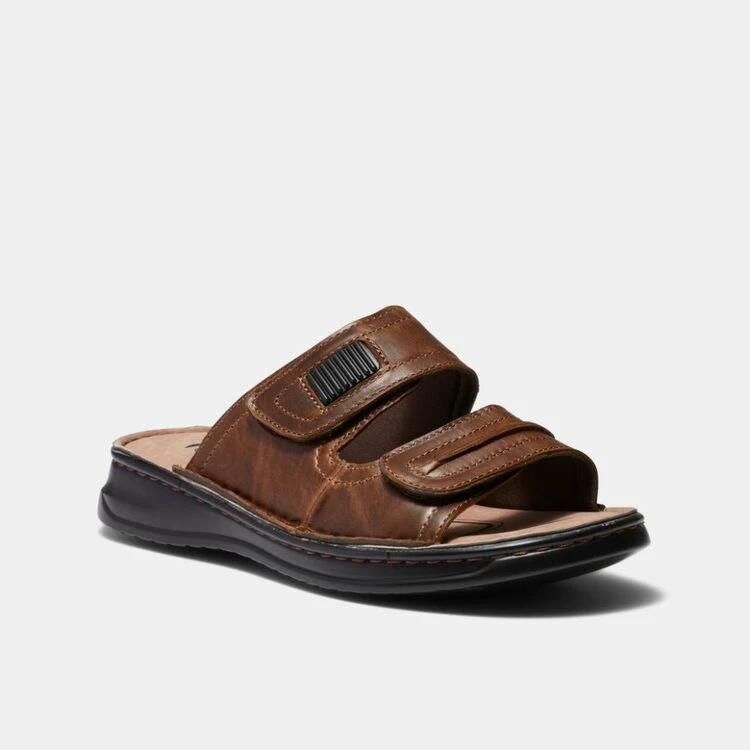 Bronson Gerard Double Strap Slide Brown - Image 3