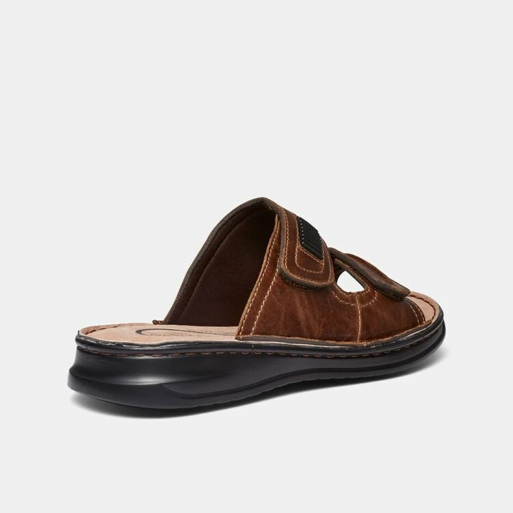 Bronson Gerard Double Strap Slide Brown - Image 2