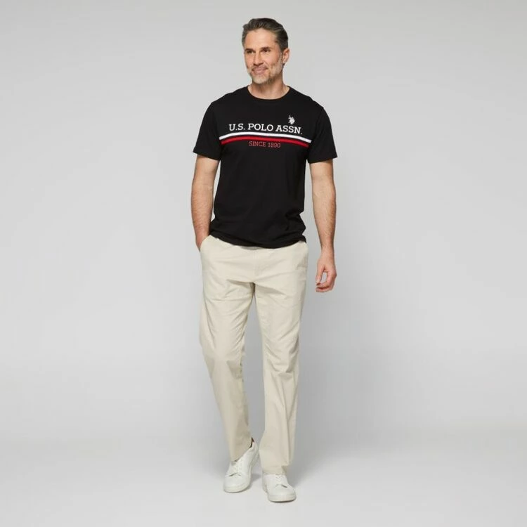 U.S. Polo Assn. U.S Polo Assn. Branded Short Sleeve T-Shirt Black - Image 4