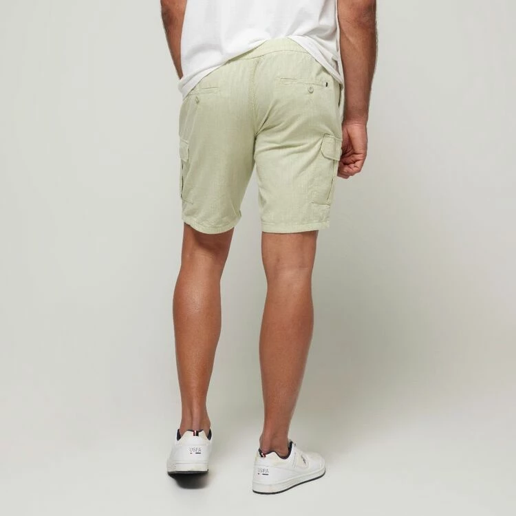U.S. POLO Assn. Big Elastic Waist Cargo Shorts Khaki - Image 4