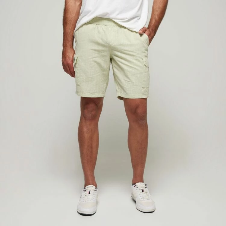 U.S. POLO Assn. Big Elastic Waist Cargo Shorts Khaki