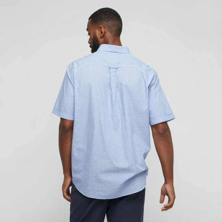 Jc Lanyon Harrison Easycare Short Sleeve Shirt Chambray - Image 4