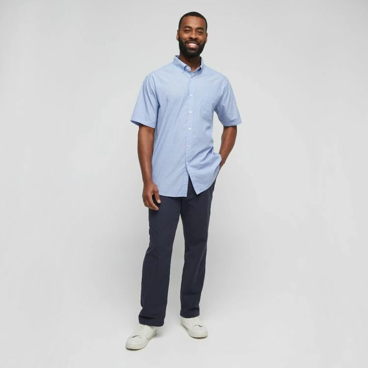 Jc Lanyon Harrison Easycare Short Sleeve Shirt Chambray - Image 3