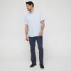 JC Lanyon Tyler Easycare Short Sleeve Shirt Sky Chalk